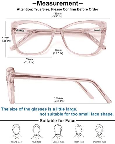 MEETSUN Blue Light Blocking Glasses for Women Anti Eyestrain Filter Blue Ray Oversized Computer Game Glasse