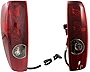 Evan-Fischer Tail Light Set of 2 Compatible With 2004-2012 Chevrolet Colorado and GMC Canyon Clear & Red Lens Halogen With bulbs Driver and Passenger Side