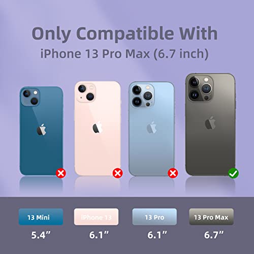 K TOMOTO Compatible with iPhone 13 Pro Max Case for Women and Men, [Full-Body Protection] [Anti-Fingerprint] [Soft-Touch] Shockproof Soft Silicone Phone Case for iPhone 13 Pro Max 6.7", Light Purple - image 2