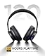 Picun B8 Bluetooth-Kopfhörer, 120 Stunden Wiedergabezeit, kabellose Bluetooth-Kopfhörer mit 3 EQ-Modi, niedriger Latenz, Freisprechfunktion, Over-Ear-Kopfhörer für Reisen, Schwarz