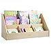ECR4Kids 5-Compartment Easy to Reach Book Display, Classroom Storage, Natural
