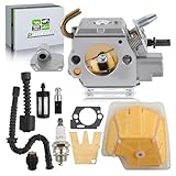 partszen MS280 Chainsaw Carburetor for Stihl MS270 MS 270C 280C with 0000 350 5800 Tank Vent Fuel Filter Air Filter Spark Plug Gasket