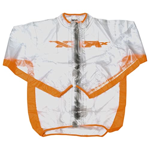 Veste de sport contre le vent et la pluie fine taille XL transparent orange pour courir confort