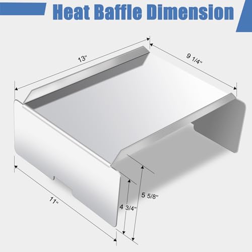 Image of Criditpid BCA012 Heat Baffle Diffuser Replacement Parts for Traeger Tex Elite, Pro Series 34 / Pro Series 22, Z Grill, Pit Boss, Camp Chef, Flame Tamer Deflector for Many Other Pellet Grills Parts