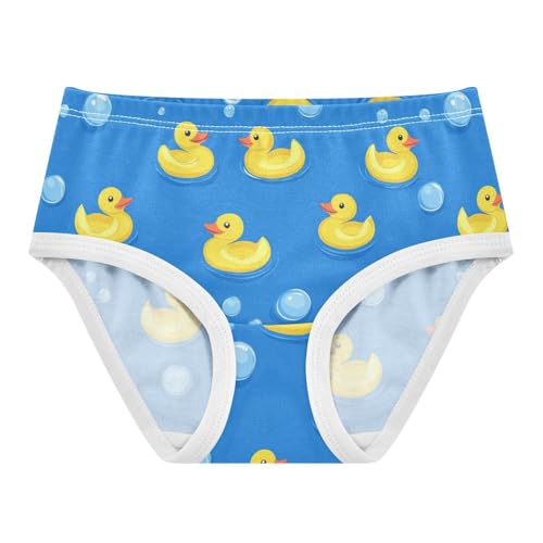 Wusikd Yellow Ducks Floating Girls' Underwear Cotton Girls Briefs Soft Toddler Underwear 2T