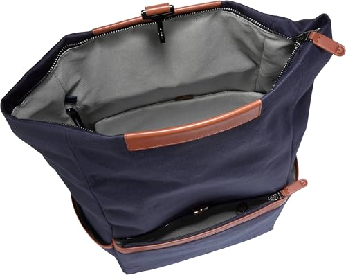Image of Cole Haan Men's Judson Brushed Twill Backpack, Midnight Moon /New British Tan