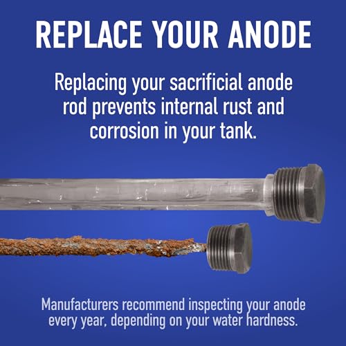 Image of Water Connection, Anode Rod for RV Water Heater (Pack of 4), RV Aluminum Anode Rod, Anode Rod for Suburban RV Water Heater & Mor-Flo, Get Rid of Rotten Egg Smell, 3 /4 inch NPT x 9-1 /4 inch