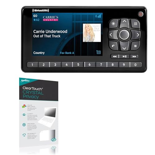 BoxWave Screen Protector Compatible with SiriusXM Roady BT Radio (RoadyBT SXVRBT1) - ClearTouch Crystal Privacy (2-Pack), Privacy Screen Protector Flexible Film Clear