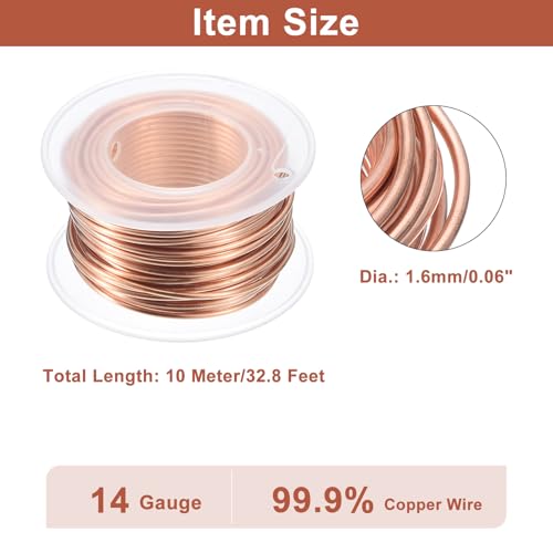 Alambre de cobre para manualidades de 10 metros estable y moldeable para esculpir figuras 4