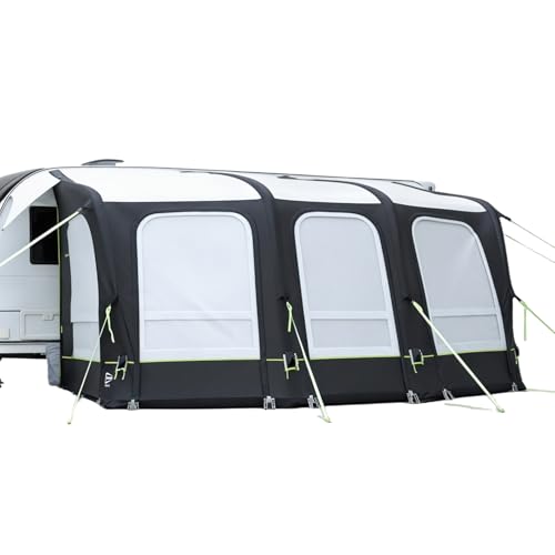 Leisurewize Skyliner Air Awning – Spacious Inflatable Caravan Porch Awning, Waterproof, 5 Doors, Fly Screens, 420cm Wide x 300cm Deep, Includes Pump & Carry Bag