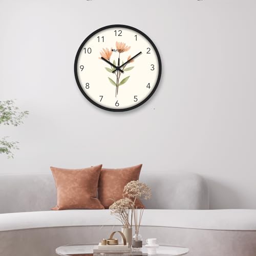 Image of Olive Tree Wall Clock 12 inch Decorative Plastic Wall Clock Movement Classic Clock Battery Operated Round Easy to Read for Room /Home /Kitchen /Bedroom /Office /School - 9140