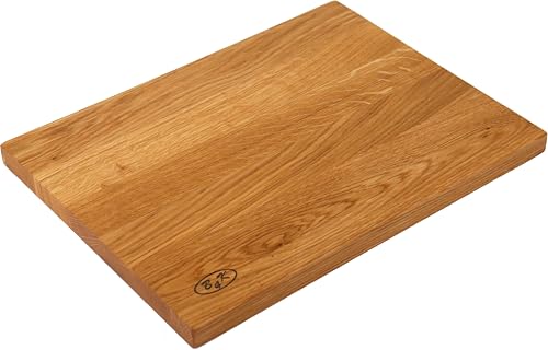 B4K® 40х30х2 cm, tagliere in legno di quercia, superficie antibatterica, oliato, utilizzabile su entrambi i lati, tagliere da cucina, tagliere per la colazione, tagliere da portata, tagliere per
