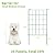 OUSHENG 35ft Green Garden Fence for Dog Pet, Easy Assembly Decorative Fencing Rustproof Metal Wire Panel Border Animal Barrier for Outside, Small Edging for Yard Lawn Outdoor Decor, Grids