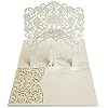 Dekali Designs Wedding Pop Up Card Popup Wedding Card for Couples With Envelope Christian Wedding Card with Bible Verse About Love White 5×7 Inches Greeting Card