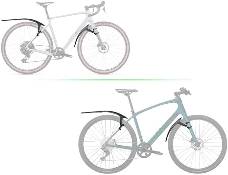 Mudguard Splash Guard Panel Bicycle Mudguard Mudflaps Road Bike Quick Release Gravel Strong PP Mud Proof Accessories for 700c * 35-45 Mm