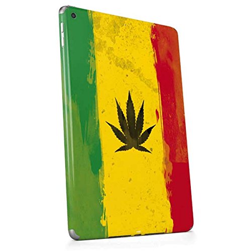 Skinit Decal Tablet Skin Compatible with iPad 9.7in (2018) - Originally Designed Marijuana Rasta Distressed Design