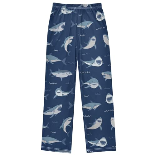 Boy's Pants Funny Shark Animal Big Mouth Jogger Pants Elastic Waist Long Bottoms Trousers with Pockets 6-14 Years 7