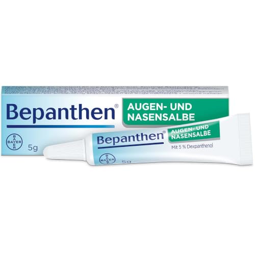 Bepanthen Augen- und Nasensalbe | Wunden in der Nase | sehr trockne Augen und Hornhautverletzungen | Nr. 1 bei Wundheilung | 5g