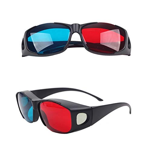 mi ji Joyería Cian Gafas 3D anaglifo Estilo Simple-Rojo Azul Gafas 3D 3D Juego de la película Extra-Estilo de la Mejora