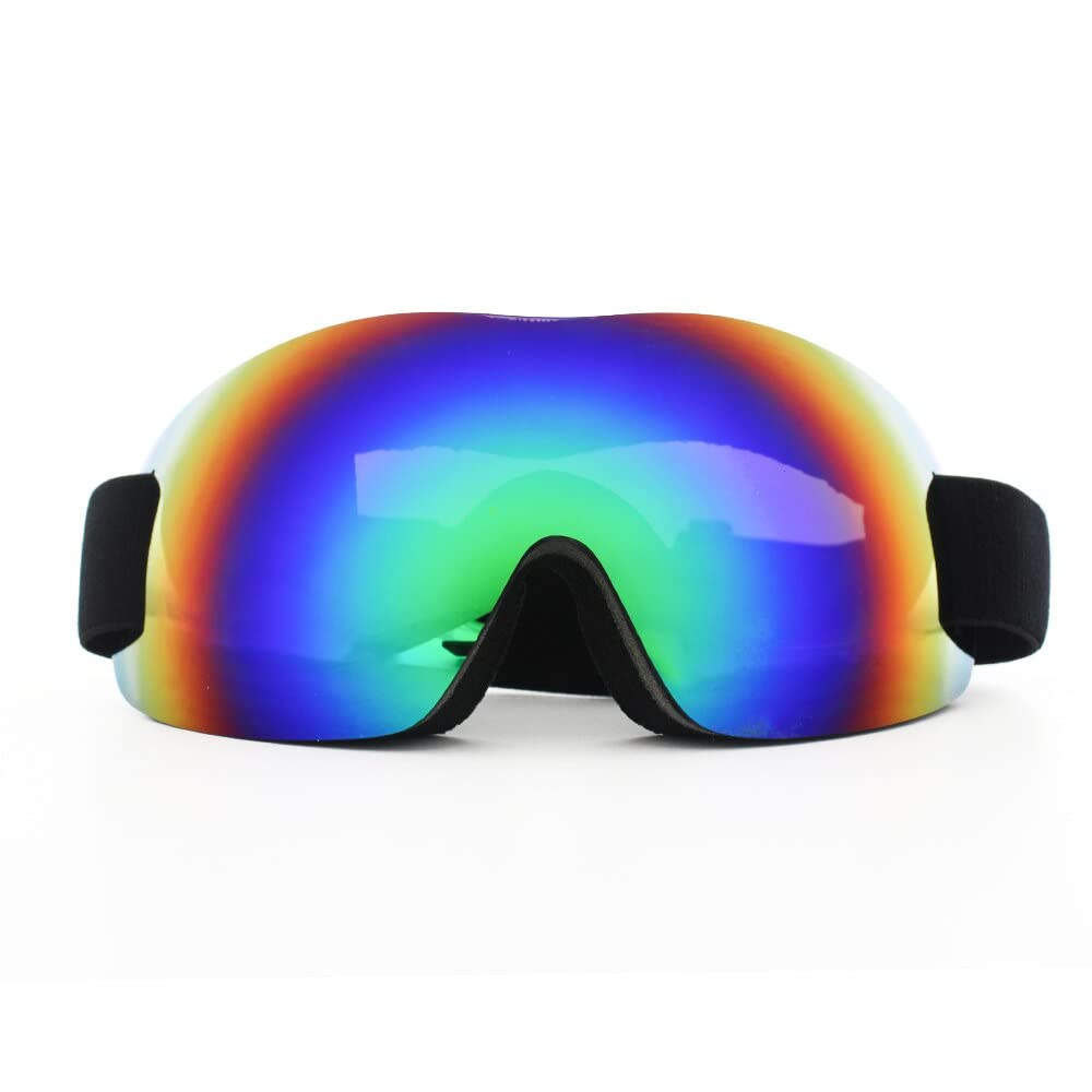 Lunettes de protection pliables et réglables pour motocross, lunettes de ski antireflet pour snowboard, motocross, cross country (couleur : D)