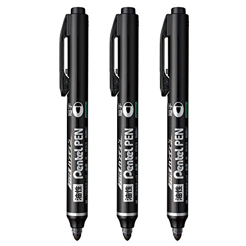 Amazon | ぺんてる 油性ペン ノック式ハンディS Pentel PEN AMZ