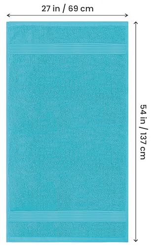 Image of Utopia Towels Luxurious Bath Towels Set, 27 x 54 Inches 100% Ring Spun Cotton, 4 Pack Turquoise