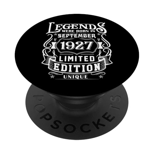 Cumpleaños Septiembre 1927 Edición Limitada Regalo Vintage PopSockets PopGrip Intercambiable