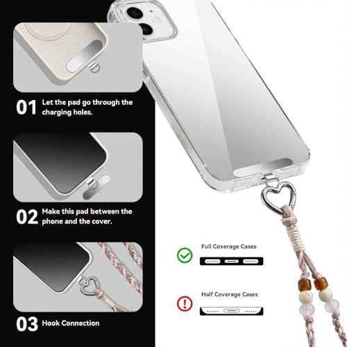 Correa cruzada de nailon con soporte universal manos libres para iPhone 3