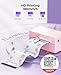 MUNBYN Shipping Label Printer Bluetooth, Postage Thermal Label Printer 4x6 for Business, Compatible with Etsy, Shopify, eBay, Amazon, Royal Mail, DHL, DPD, Evri, with 25 Labels, 130B, Pink