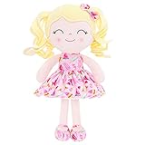 Gloveleya Doll Baby Dolls Soft Rag Doll Baby Girl Gifts Curly Spring Girl - Yellow Hair Ice Cream 12inches