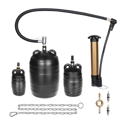 Image of Upgraded 3PK Inflatable Pipe Plug Balloon Kit(2 inch,3 inch,4 inch) with Fast Air Pump & Extension Hose, Rubber Sewer Test Balls with Safety Chain & Valve Tool for Plumbing Pressure Testing /Drain Blocking