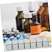 HOLIDYOYO Weekly Organizer Removable Pill Case Compartments for Vitamins and Daily Medications Portable and Easy to Clean Transparent Design for Convenient Storage