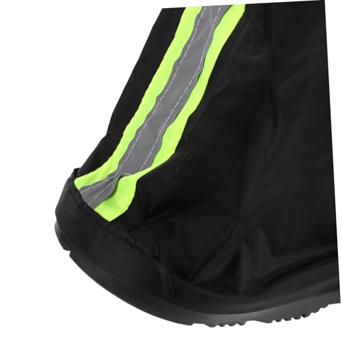 Protector de botas no resbaladizo Happyyami, 1 par, ligero, impermeable, para deportes al aire libre y ciclismo, diseño resistente y duradero, color negro miniatura 4