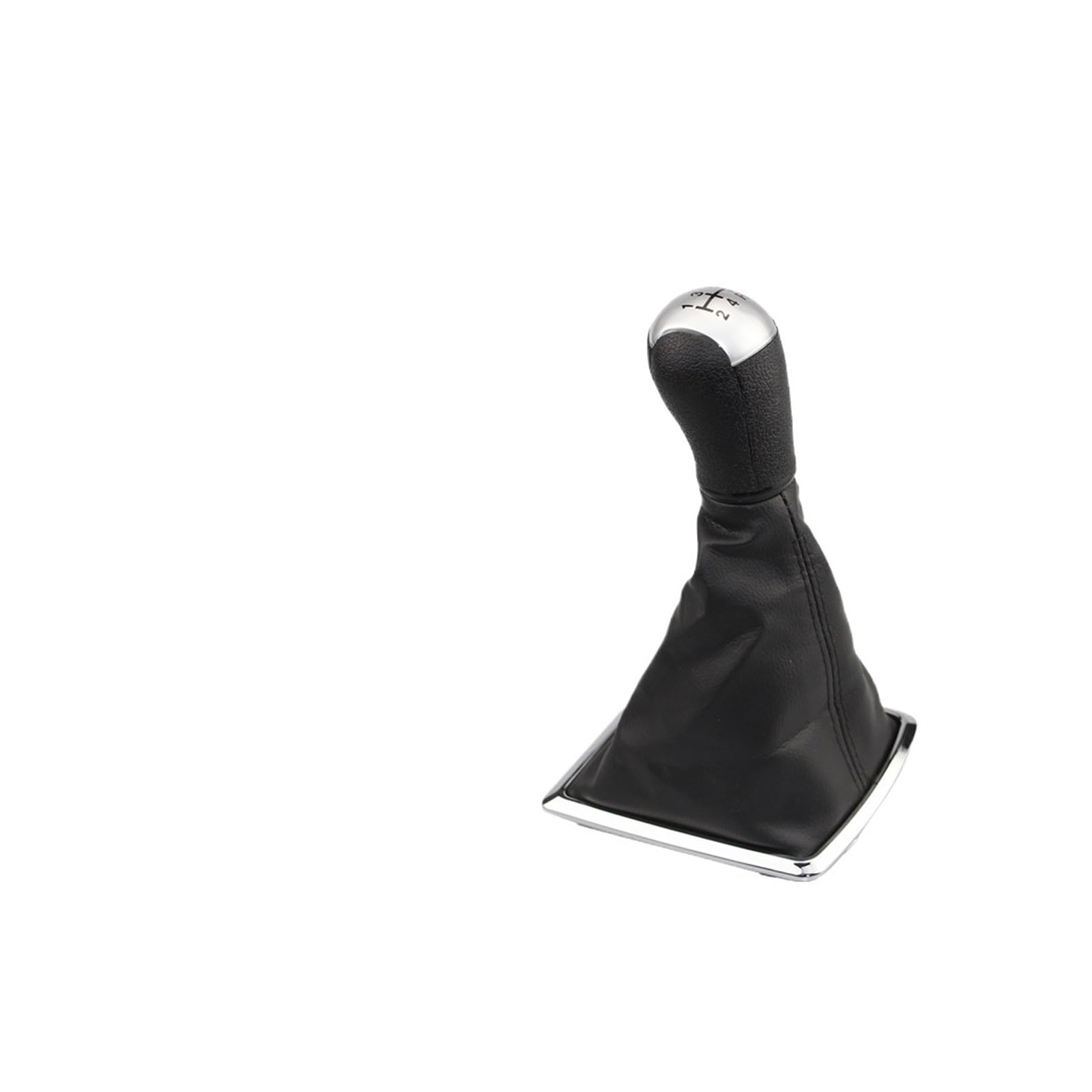 Rbevcrr Silver 5 Speed Car Shift Lever Knob For Focus 2 For Mondeo Mk2 2005-2008 Gear Shift Knob Gaitor Boot Interior Stick Shifter Pen(Silver 5 Speed)