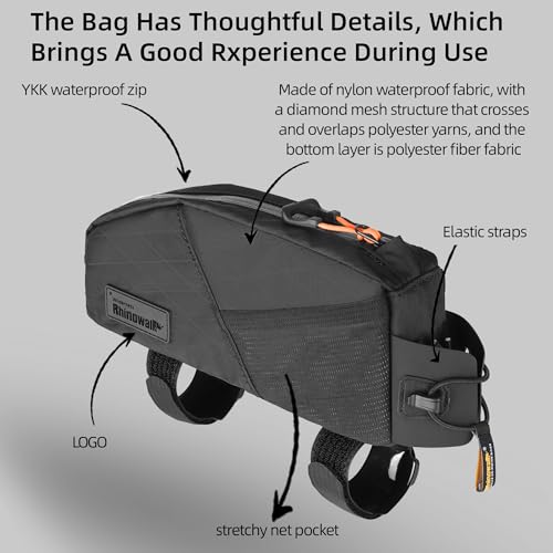 Rhinowalk 1.2L Dual Pocket Top Tube Bag