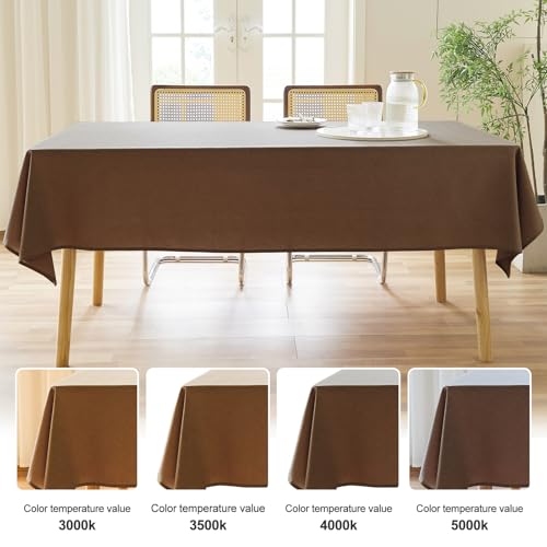 Image of AUSSPVOCT Textured Table Cloth Rectangle 60x84 Inch for Home Kitchen Decor
