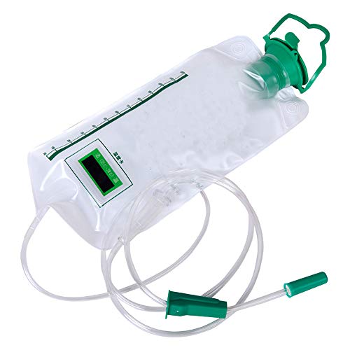 Pevor Reusable Enema Bag Kit Colon Enema Cleansing Bag Coffee and Water Colon Cleanse,Intelligent Temperature Display, with 10 Replacement Clean Tubes