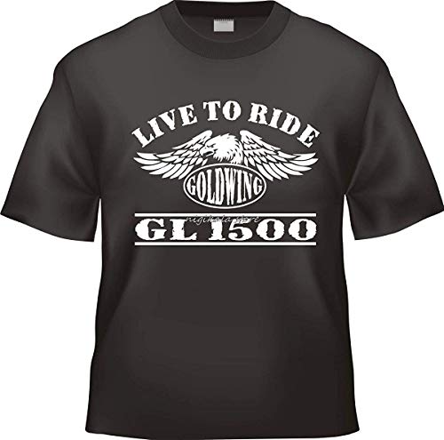 kankun Tops Summer Cool Funny T-Shirt New Goldwing GL 1500 GL1500 Motorcycle T-Shirt Summer BlackXXL Cover