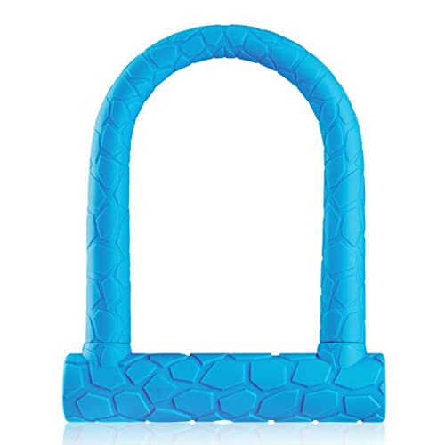 ZECHAO Bike U Lock, Anti Theft Bike Secure Locks Heavy Duty Combination 4Ft Length Security Cable Bike D Lock Shackle with Key Anti-Theft Lock (Color : Blue, Size : 16 * 25cm)