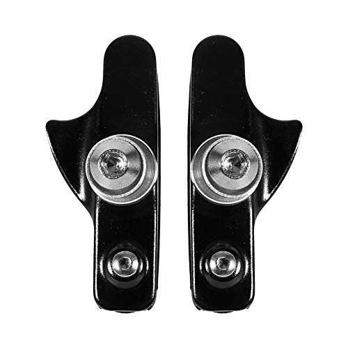 Road Brake Pad Blocks BMX Mountain Bike V Brake Pads ycle Brake Blocks 2pcs Aluminium Alloy Road Brake Shoes Drawer Style Brake Pads replacement for Mountain Bike ycle Cycling(Black) - Image 2