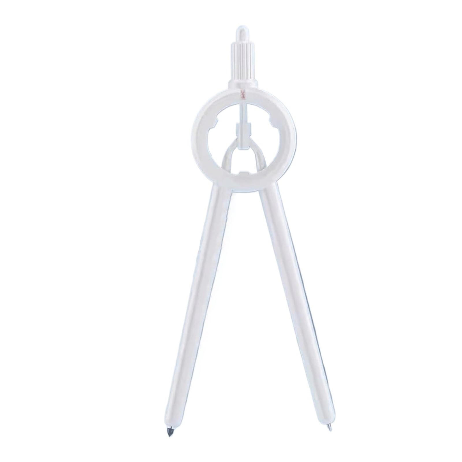 GddOGUK Compass for Students, ABS Math Drawing Compass with Lead Refills, White Geometry Compass Math Compass Tools for School and Office Use