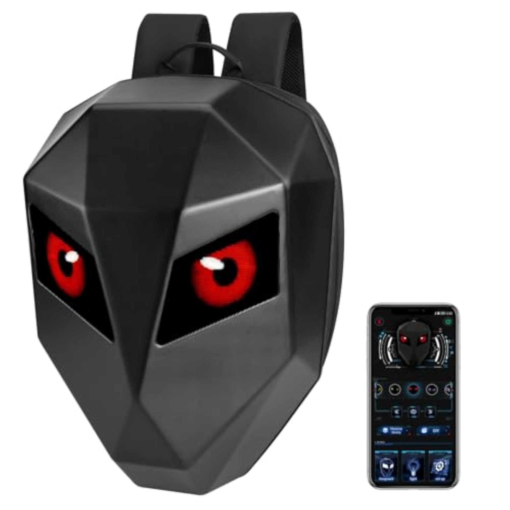 LED Motorcycle Backpack for Men With Programmable Screen