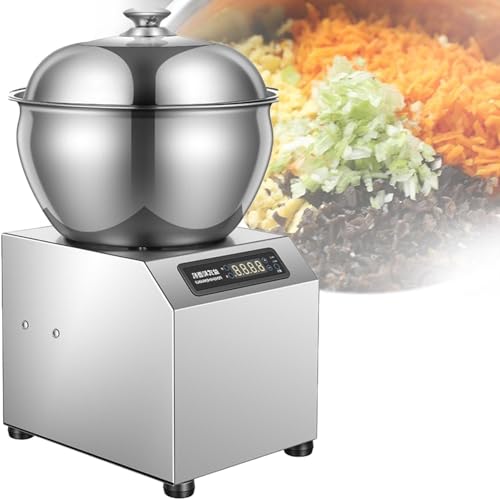 Amasadora Comercial, amasadora eléctrica de 1800 W con Recipiente de Acero Inoxidable de 15 qt, amasadora Industrial de Espiral de Alta Resistencia, Temporizador de hasta 30 Minutos Amasadora Comercial, amasadora eléctrica de 1800 W con Recipiente de Acero Inoxidable de 15 qt, amasadora Industrial de Espiral de Alta Resistencia, Temporizador de hasta 30 Minutos
