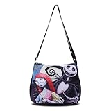 CNEISEJK Nightmare Before Christmas Crossbody Bags Jack Skellington Shoulder Bag Jack Sally Wallet Purse Coin Pouch (Bag SDY 2404)