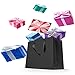 20 Pcs Black Kraft Paper Gift Bags 10.6 x 8.2 x 3.1 Inch Gift Bags Bulk with Handles for Retail Bag, Party Favor Bag, Birthday Gift Bag, Merchandise Boutique Retail Bags