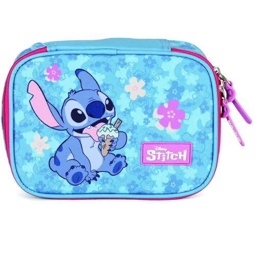 Estojo Box, Luxcel, Stitch, Pink