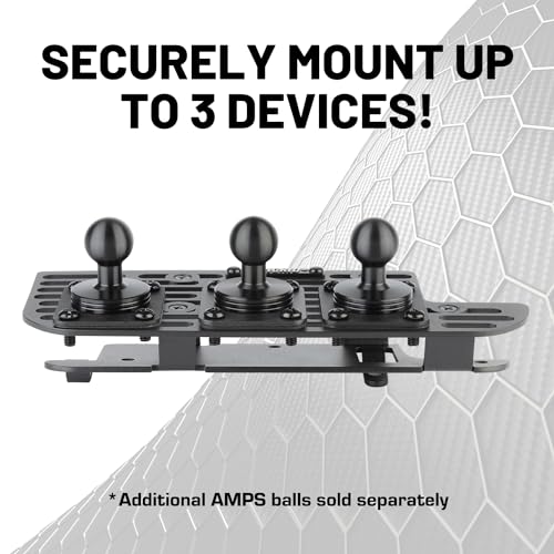 Bulletpoint Multiple Device Metal Dash Mount Cell Phone Holder Compatible with 2019+ RAM Truck 1500, 2500, 3500, TRX, RHO (RubiGrid v2 Spring-Loaded) - Thumbnail 4