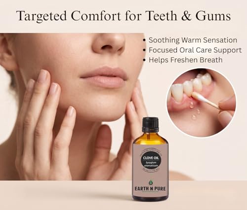 Image of Earth N Pure Clove Bud (Laung) Essential Oil for Teeth, Skin and Aromatherapy | 15 Ml