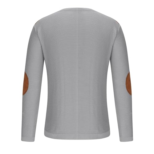 Mens Shirts Casual Stylish Long Sleeve Crewneck Sweatshirt No Hood Loose Lightweight Pullover Outdoor Clothing4
