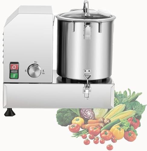 Professional Stainless Steel Vegetable & Meat Food Processor, Electric Chopper & Grinder for Restaurants, Heavy-Duty Shredder for Efficient Kitchen Prep